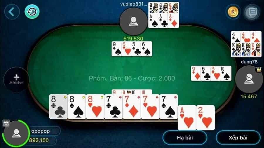 Những nhân tố hay khi chơi Phỏm mà bạn cần biết