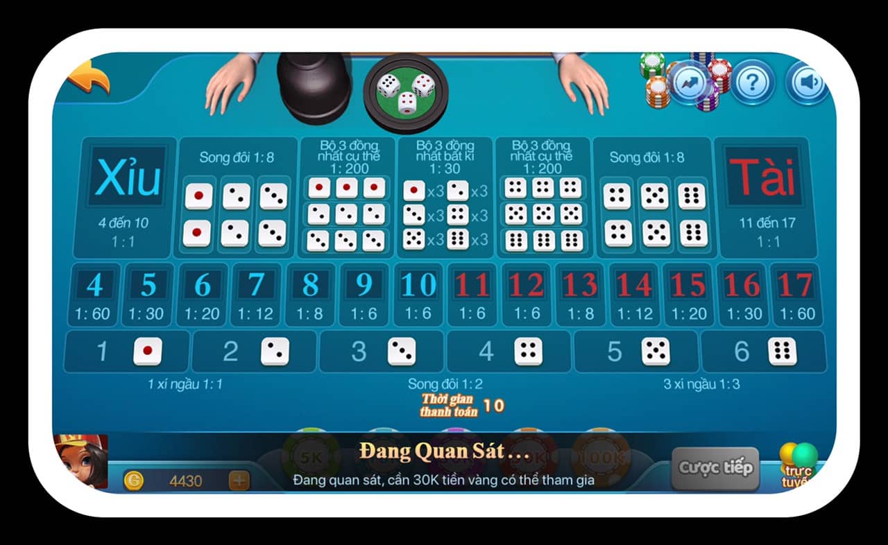 Meo choi Tai Xiu cuc hay giup ban co them phan chac thang hon