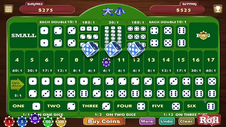 Chiến thắng Sicbo nhờ cách chơi cược 2 mặt xúc xắc