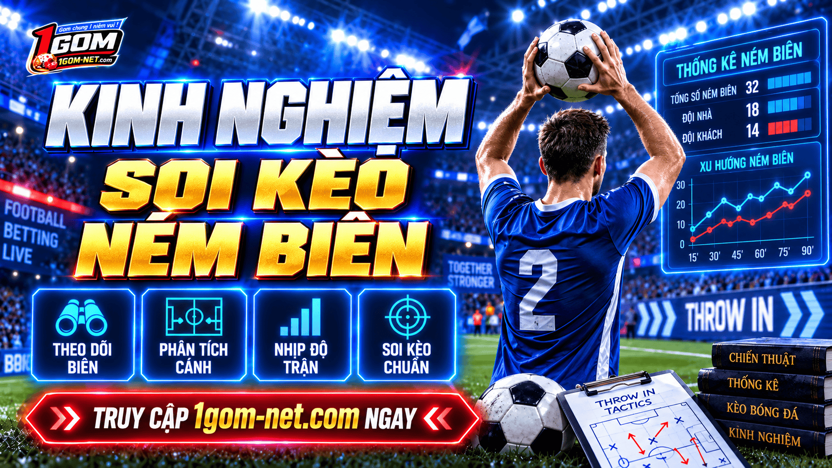 Áp dụng kinh nghiệm phù hợp khi soi kèo ném biên