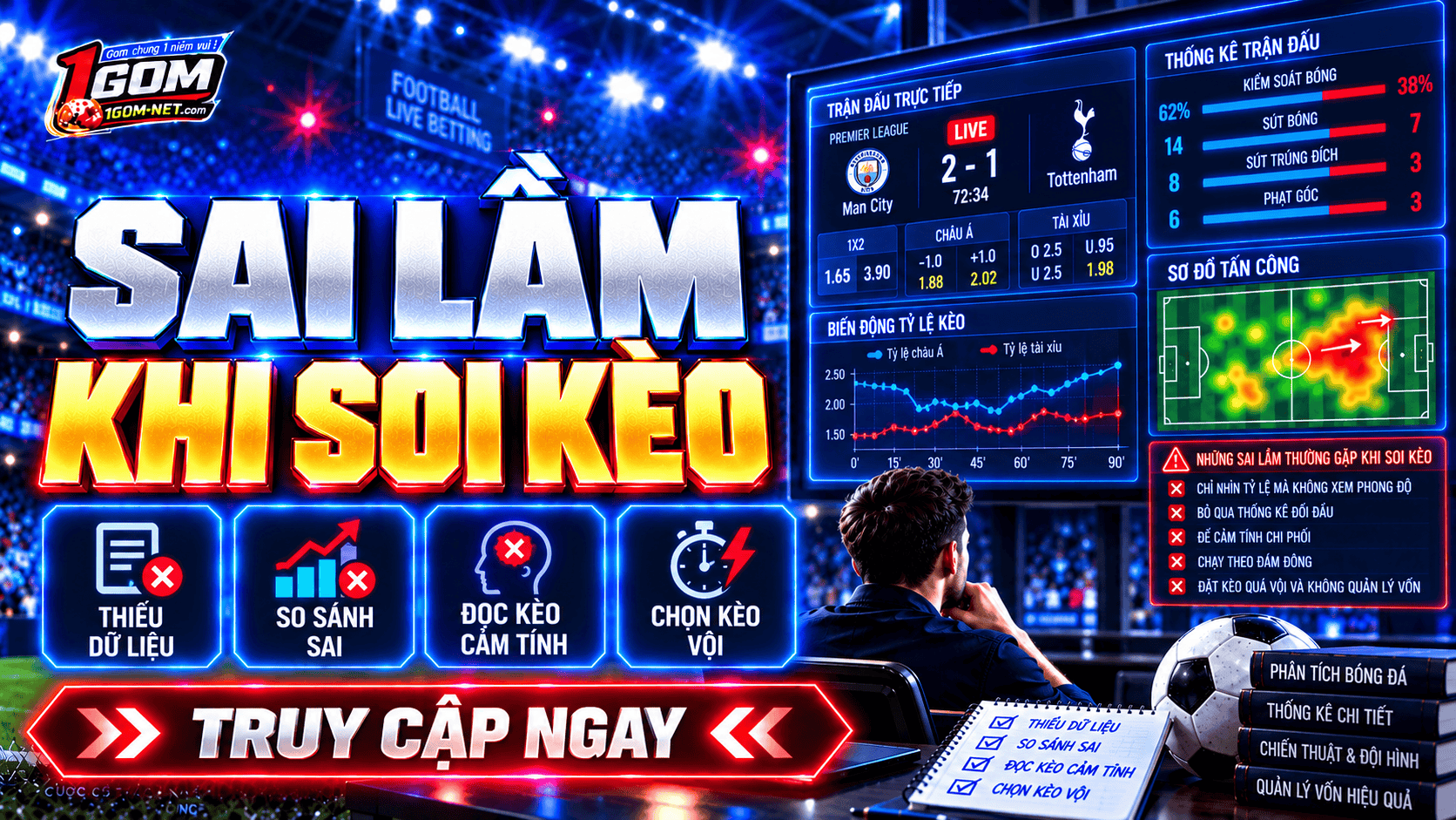 Nắm rõ những sai lầm để hạn chế sai sót khi soi kèo bóng đá